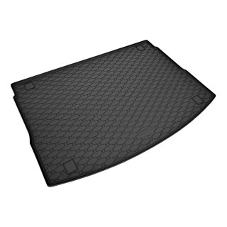 Kofferraumwanne für Hyundai i30 Schrägheck ab 2017, ab 2019 - schwarz, rutschfest, wasserdicht, 1,5 cm rand,