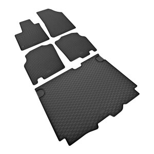 Ein Set passend für Mercedes Citan ab 2022 | 5 Sitze - Gummi- und Kofferraumwanne