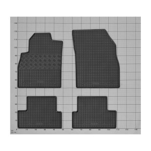 Ein Set passend für Opel Astra J Schrägheck 2010 - 2015 - Gummi- und Kofferraumwanne