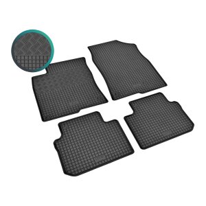 Gummimatten für HONDA Civic ab 2022 - schwarz, 1,5 cm Rand