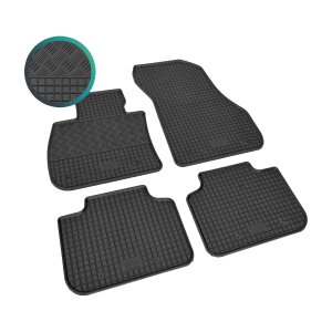 Gummimatten für BMW X1 ab 2022 - schwarz, 1,5 cm Rand