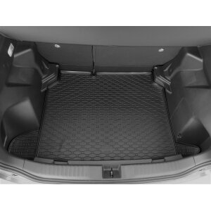 Kofferraumwanne für TOYOTA Yaris Cross / Cross Hybrid ab 2021 - schwarz, rutschfest, wasserdicht, 1,5 cm rand,