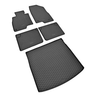 Ein Set passend für MAZDA 6 Wagon ab 2013 / ab 2018 - Gummi- und Kofferraumwanne