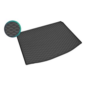 Kofferraumwanne für Suzuki SX4 S-Cross ab 2013 - OBERE POSITION - schwarz, rutschfest, wasserdicht, 1,5 cm rand,
