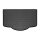 Kofferraumwanne für TOYOTA Aygo X ab 2022 - Ohne Subwoofer - schwarz, rutschfest, wasserdicht, 1,5 cm rand,