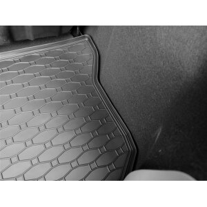 Kofferraumwanne für Citroen C1 ab 2014 - schwarz, rutschfest, wasserdicht, 1,5 cm rand,