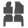 Gummimatten für KIA Sorento ab 2009 - 5 Sitze - schwarz, 1,5 cm Rand