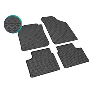 Gummimatten für DACIA Spring ab 2022 - schwarz, 1,5 cm Rand