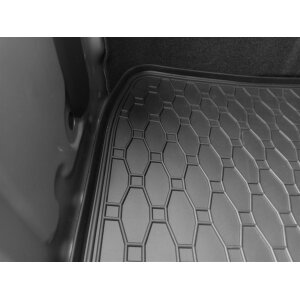 Kofferraumwanne für DACIA Spring ab 2022 - schwarz, rutschfest, wasserdicht, 1,5 cm rand,