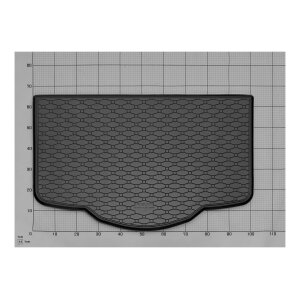 Ein Set passend für TOYOTA Aygo X 2022 / Toyota Aygo X HEV 26- ohne Subwoofer - Gummi- und Kofferraumwanne