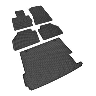 Ein Set passend für BMW X3 F25 ab 2011 - Gummi- und Kofferraumwanne