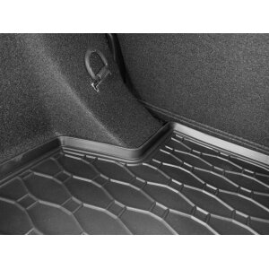 Kofferraumwanne für OPEL Astra L Schrägheck ab 2022 - schwarz, rutschfest, wasserdicht, 1,5 cm rand,