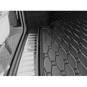 Kofferraumwanne für Mercedes E-Klasse S213 Kombi 2016-2023 - schwarz, rutschfest, wasserdicht, 1,5 cm rand,