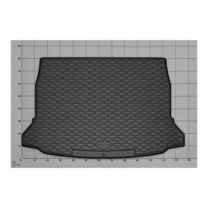 Kofferraumwanne für Mercedes A-Klasse W177 Schrägheck ab 2019 - schwarz, rutschfest, wasserdicht, 1,5 cm rand,