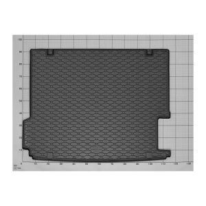 Kofferraumwanne für BMW X3 F25 ab 2011 - schwarz, rutschfest, wasserdicht, 1,5 cm rand,