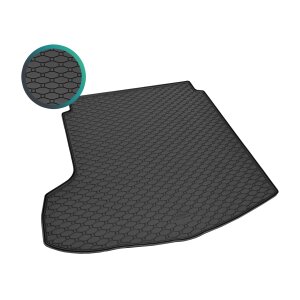 Kofferraumwanne für Mazda 3 Stufenheck ab 2019 - schwarz, rutschfest, wasserdicht, 1,5 cm rand,