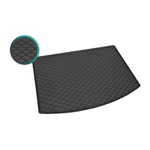 Kofferraumwanne für Mazda CX-3 ab 2015 - Obere Position - schwarz, rutschfest, wasserdicht, 1,5 cm rand,