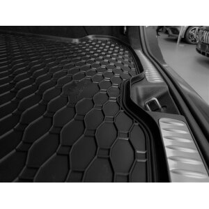 Kofferraumwanne für Mercedes GLC X254 ab 2023 - schwarz, rutschfest, wasserdicht, 1,5 cm rand,