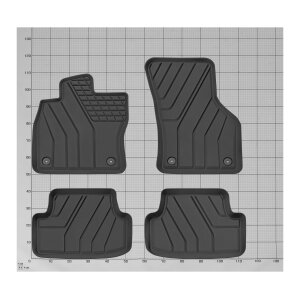 Matten TPE geeignet für VW Golf VII ab 2012 - schwarz