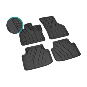 Matten TPE geeignet für VW Passat B8 ab 2014 - Hoher Rand - schwarz