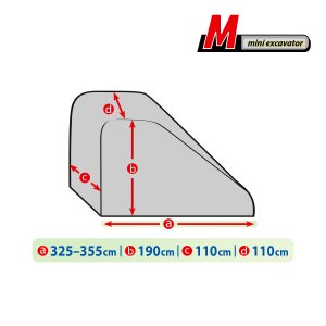 Abdeckplane für den Minibagger - ideal für Straßenbau, Bauunternehmen