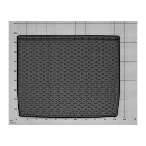 Kofferraumwanne für Mercedes GLB ab 2019 - schwarz, rutschfest, wasserdicht, 1,5 cm rand,