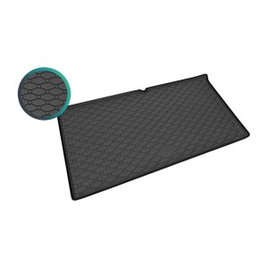 Kofferraumwanne für Fiat 500e ab 2021 - schwarz, rutschfest, wasserdicht, 1,5 cm rand,