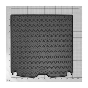 Kofferraumwanne für BMW 5 Touring E61 ab 2004 bis 2010 - schwarz, rutschfest, wasserdicht, 1,5 cm rand,