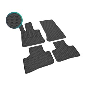 Gummimatten für Mercedes GLC X254 ab 2023 / ab 2026 - schwarz, 1,5 cm Rand