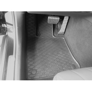 Gummimatten für Mercedes GLC X254 ab 2023 / ab 2026 - schwarz, 1,5 cm Rand