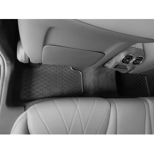 Gummimatten für Mercedes GLC X254 ab 2023 / ab 2026 - schwarz, 1,5 cm Rand