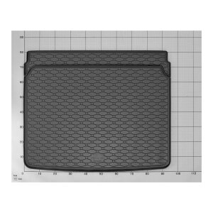Kofferraumwanne für Alfa Romeo Tonale ab 2022 - schwarz, rutschfest, wasserdicht, 1,5 cm rand,