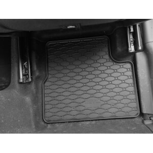 Gummimatten für Fiat 500e ab 2021 - schwarz, 1,5 cm Rand