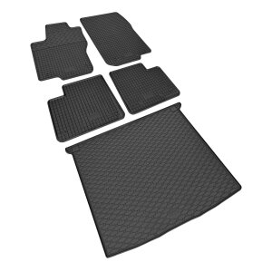 Ein Set passend für Mercedes ML ab 2012 - Gummi- und Kofferraumwanne