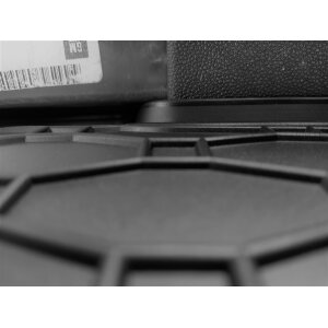 Kofferraumwanne für Opel Corsa E ab 2014 bis 2019 - schwarz, rutschfest, wasserdicht, 1,5 cm rand,