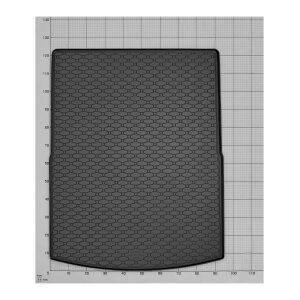 Kofferraumwanne für Dodge Durango ab 2011 - 3Reihe umgeklappt - schwarz, rutschfest, wasserdicht, 1,5 cm rand,
