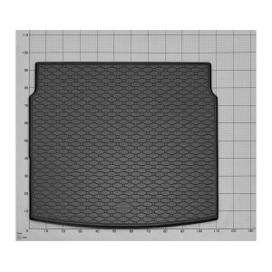 Kofferraumwanne für Mazda CX-60 PHEV ab 2022 - schwarz, rutschfest, wasserdicht, 1,5 cm rand,