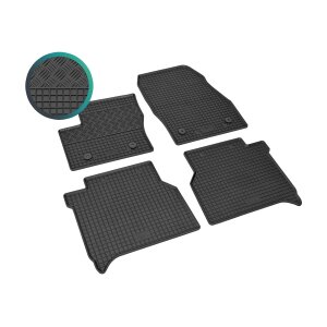 Gummimatten für FORD Transit Connect ab 2019 - 5Sitze - schwarz, 1,5 cm Rand