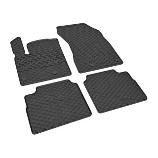 Gummimatten für Nissan X-Trail / X-Trail MHEV ab 2023 - schwarz, 1,5 cm Rand
