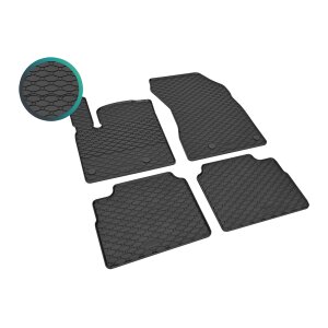 Gummimatten für Nissan X-Trail / X-Trail MHEV ab 2023 - schwarz, 1,5 cm Rand
