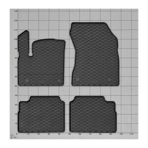 Ein Set passend für Nissan X-Trail e-POWER ab 2023 | 5Sitze OBERE POSITION - Gummi- und Kofferraumwanne