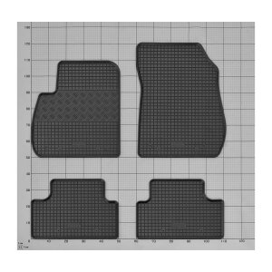 Ein Set passend für Opel Zafira C 2012- 2020 | 7 Sitze 3. Reihe gefaltet - Gummi- und Kofferraumwanne