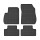 Gummifußmatten und Kofferraumwanne ein Set passend für Opel Zafira C 2012- 2020 | 7 Sitze 3. Reihe gefaltet