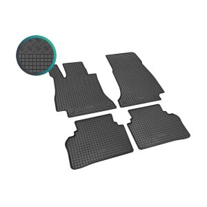 Ein Set passend für Mercedes E-Klasse W213 ab 2016- / ab 2019- ohne Subwoofer - Gummi- und Kofferraumwanne