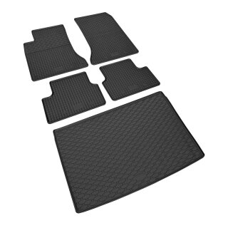 Ein Set passend für MERCEDES B-Klasse W246 ab 2011 bis 2019 - Gummi- und Kofferraumwanne