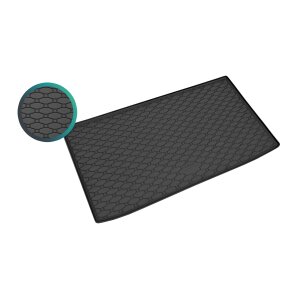 Kofferraumwanne für Renault Zoe ab 2013/2019 - schwarz, rutschfest, wasserdicht, 1,5 cm rand,