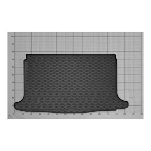 Kofferraumwanne für Renault Megane Schrägheck ab 2016 - schwarz, rutschfest, wasserdicht, 1,5 cm rand,