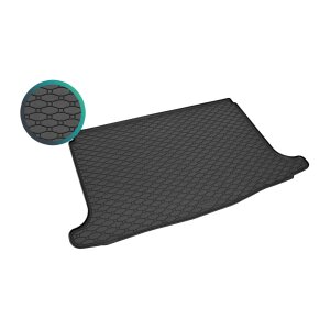 Kofferraumwanne für Renault Megane Schrägheck ab 2016 - schwarz, rutschfest, wasserdicht, 1,5 cm rand,