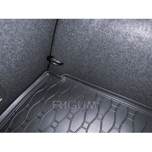 Kofferraumwanne für Renault Megane Schrägheck ab 2016 - schwarz, rutschfest, wasserdicht, 1,5 cm rand,