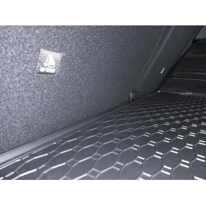 Kofferraumwanne für Renault Austral ab 2023 - schwarz, rutschfest, wasserdicht, 1,5 cm rand,